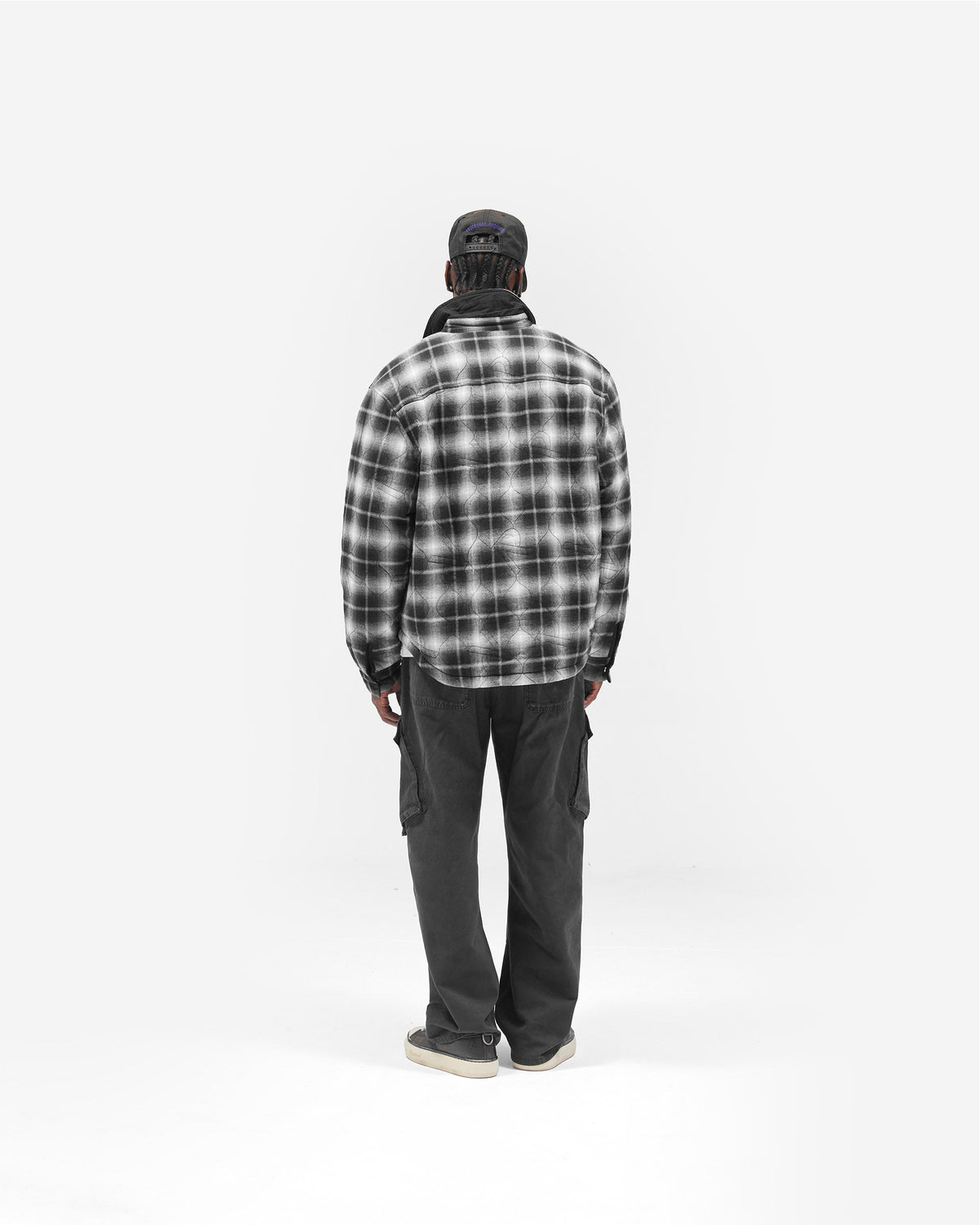 Logo Quilted Shirt - Black