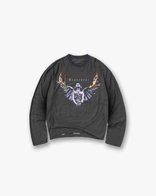 Reversible Living Legacy Tour Long Sleeve T-Shirt - Sun Fade Grey