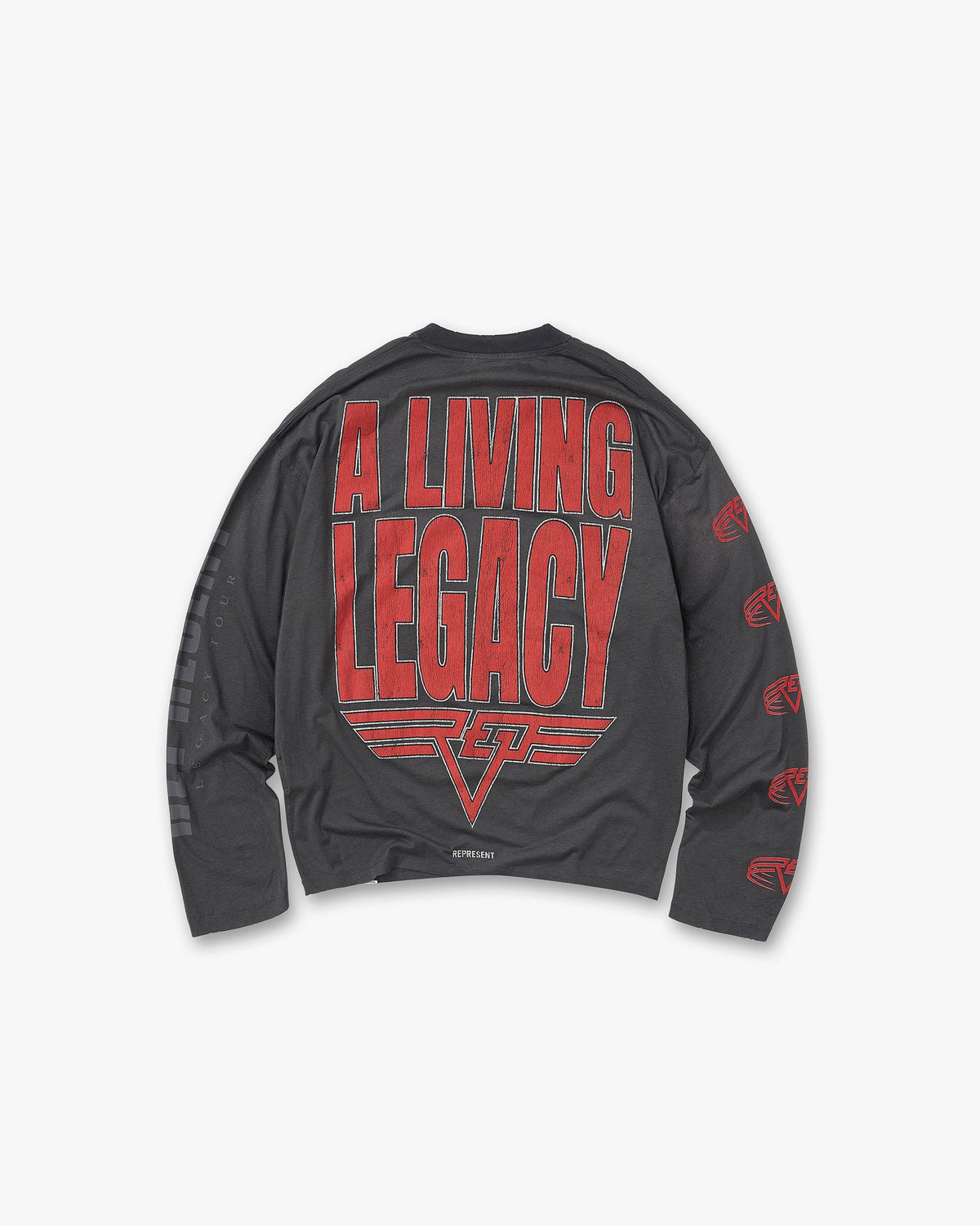 Reversible Living Legacy Tour Long Sleeve T-Shirt - Sun Fade Grey