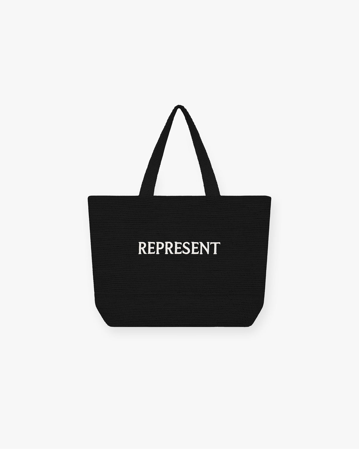 Raffia Tote Bag - Jet Black