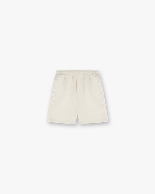 Knitted Panel Short - Antique White