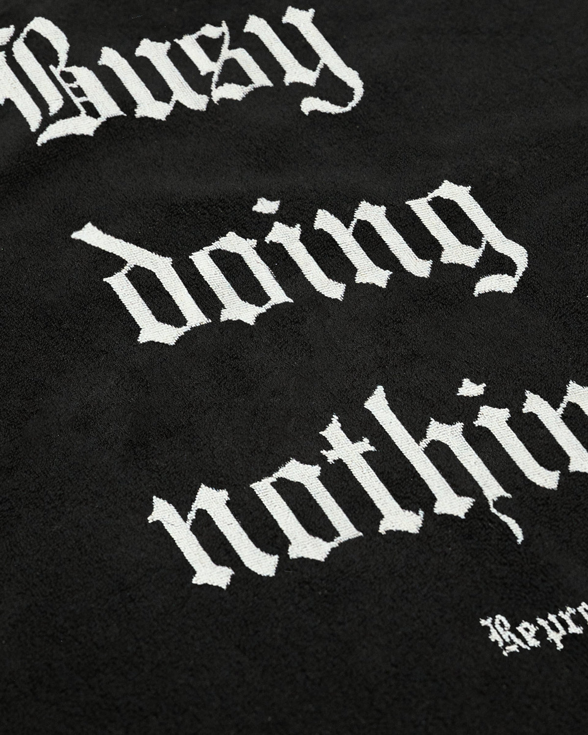 Busy Doing Nothing Beach Towel - Jet Black