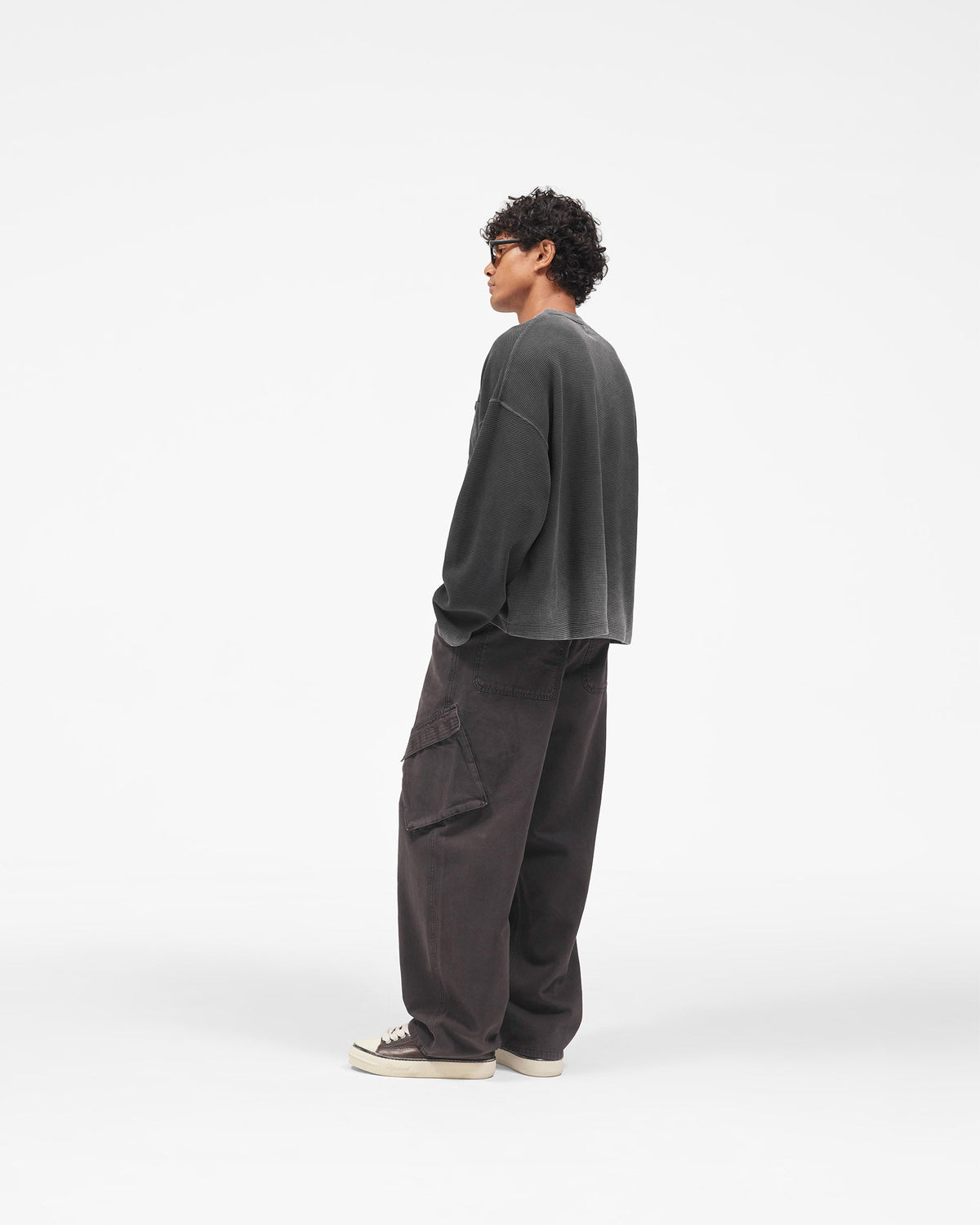 Heavyweight Henley Sweater - Vintage Black