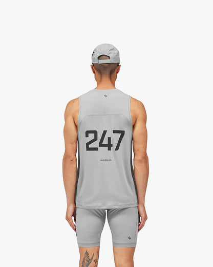247 Numbers Vest - Ash Grey