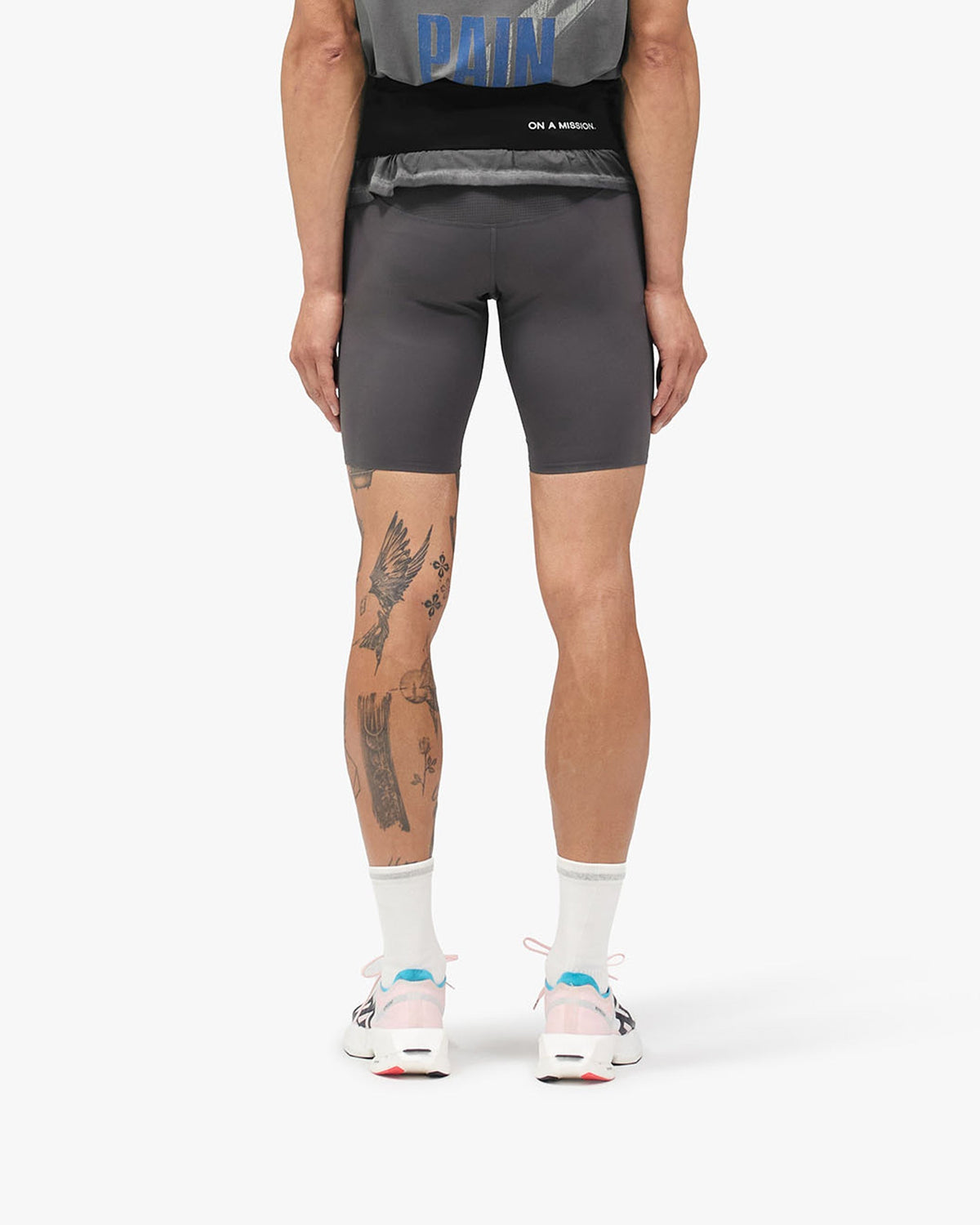 247 Race Half Tight - Washed Grey