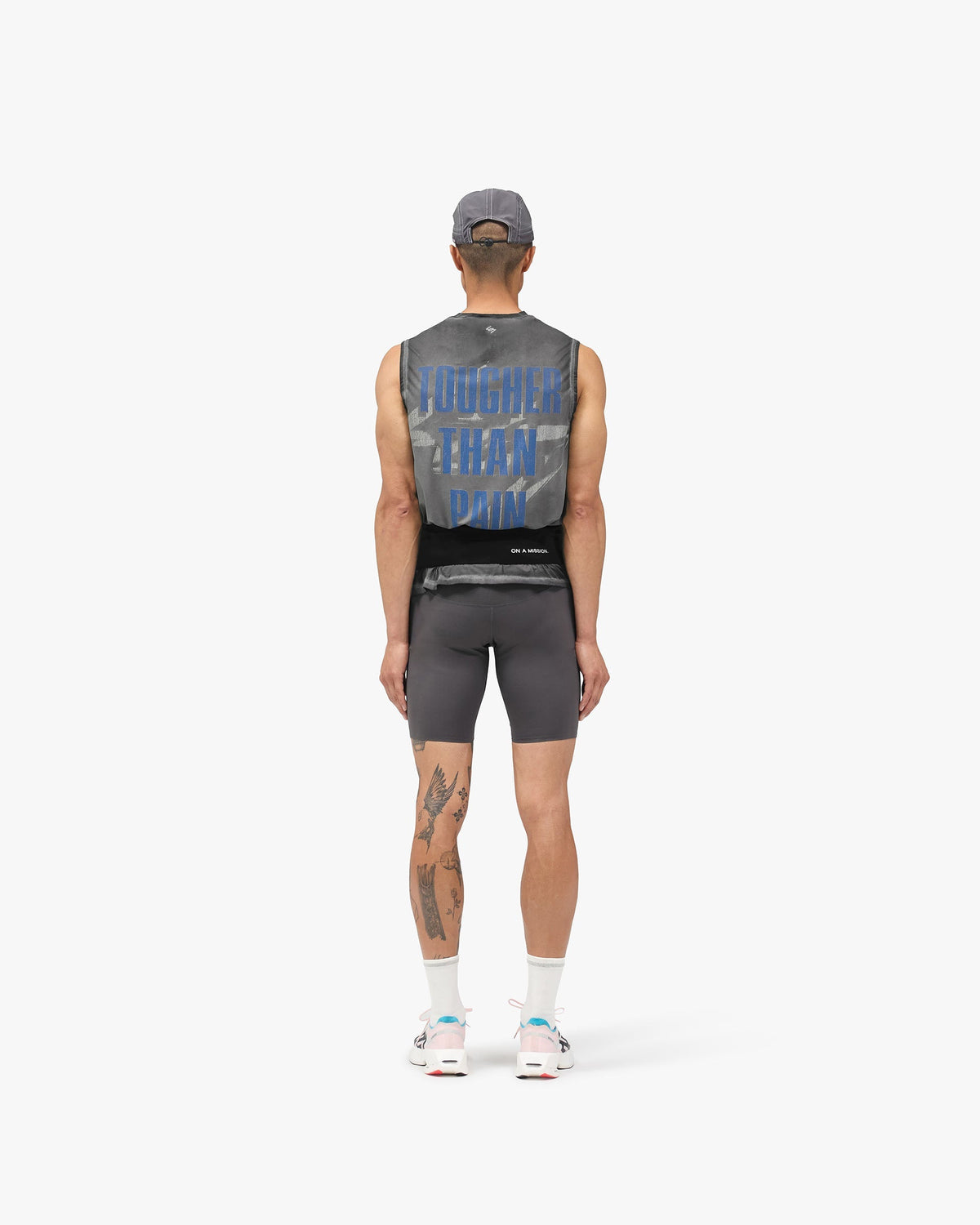 247 Race Half Tight - Washed Grey