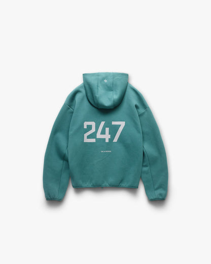 247 Form Zip Hoodie - Teal