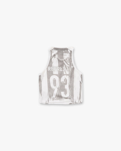 Printed Vest - Flat White
