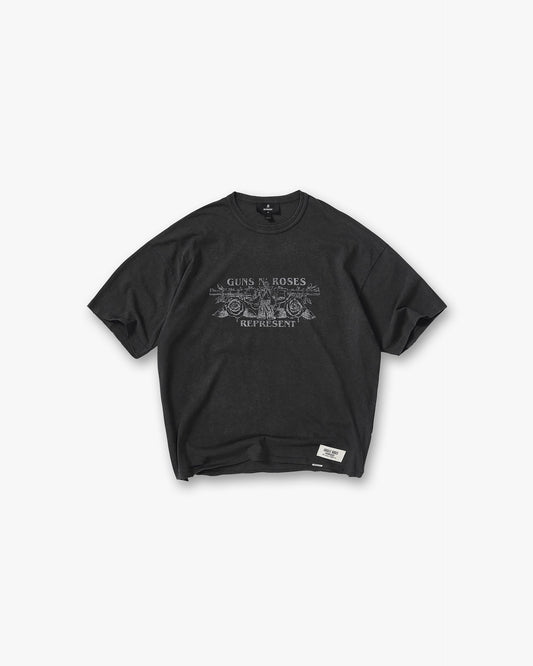 Represent X Guns N' Roses Lock Up T-Shirt - Vintage Black