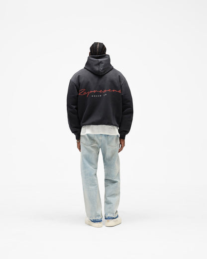 Chrome Flight Hoodie - Stained Black