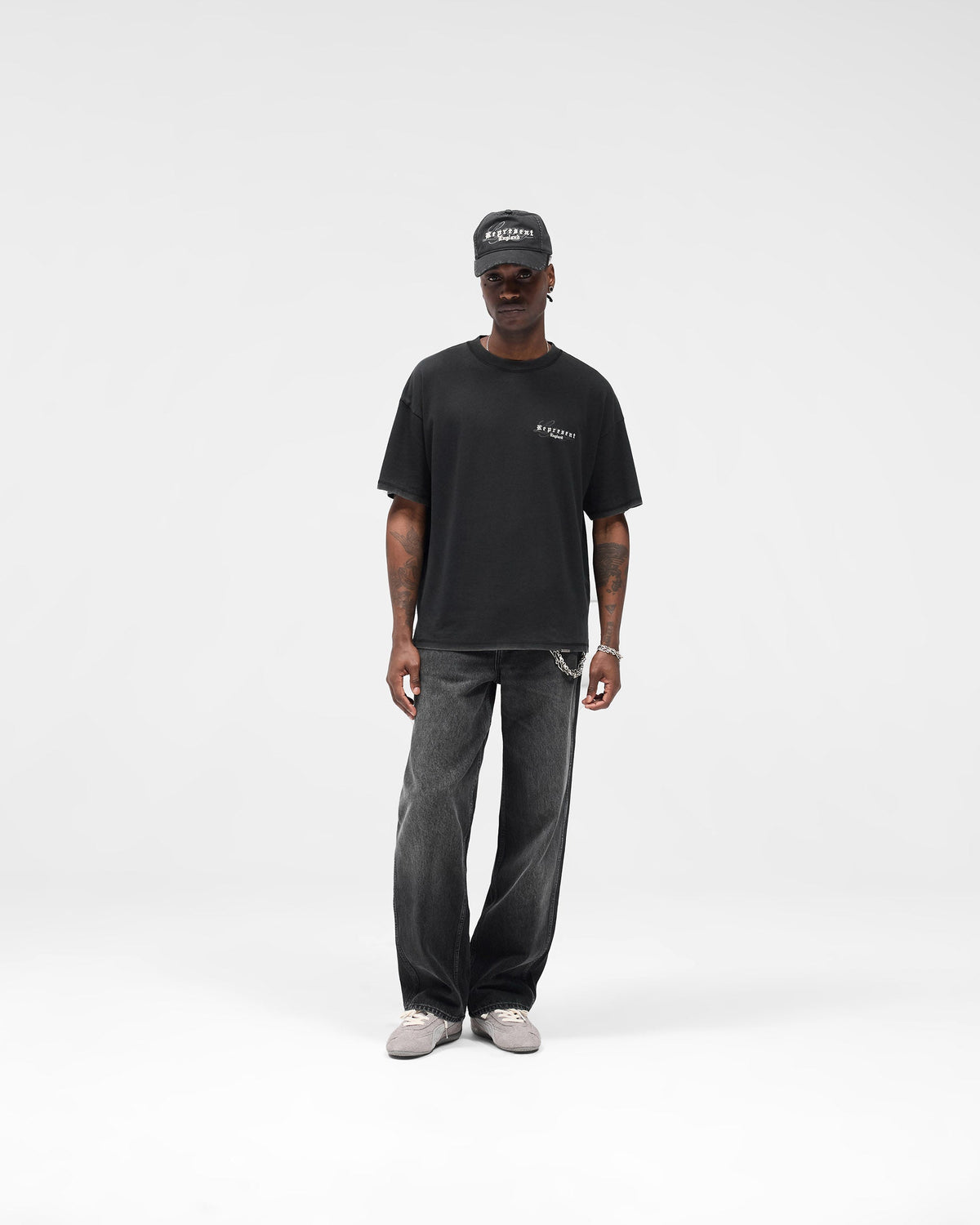 R3 Baggy Denim - Aged Black