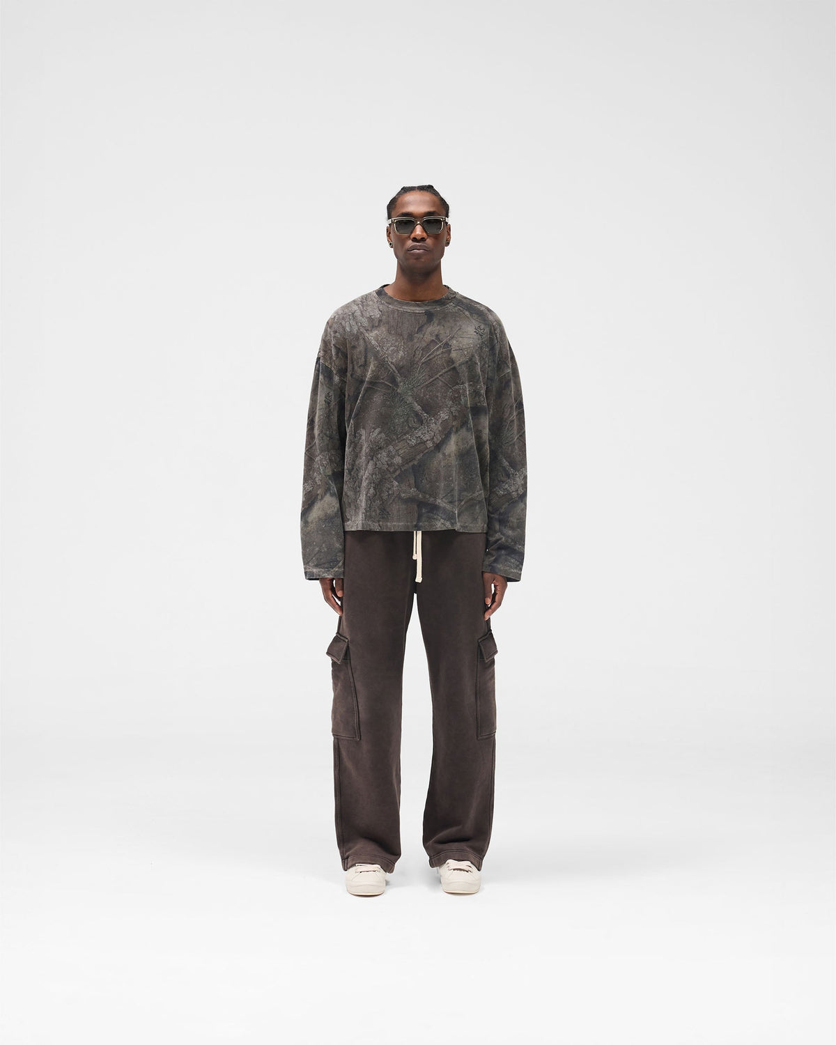 Initial Cargo Sweatpants - Coffee