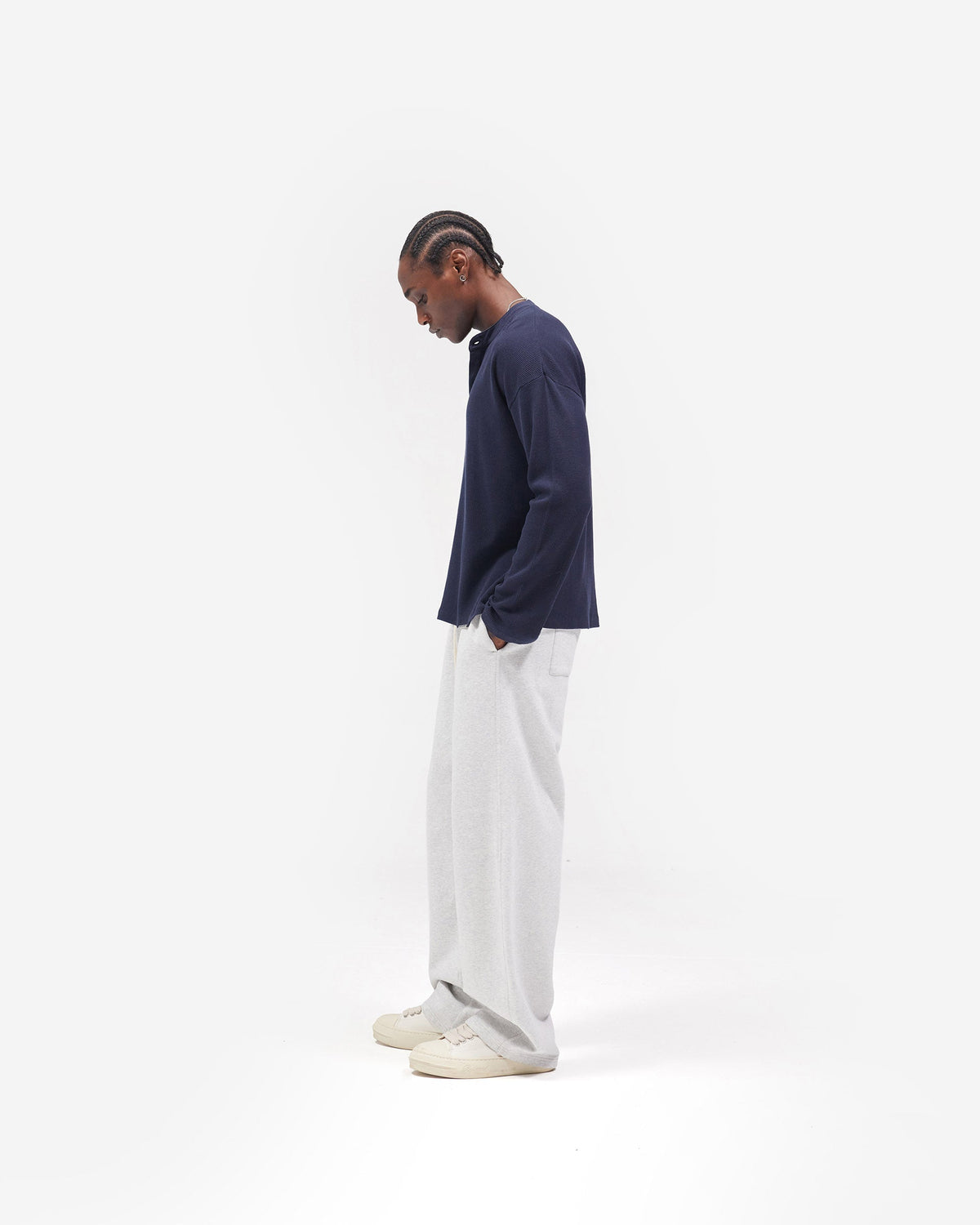 Initial Sweatpants - Ice Grey Marl