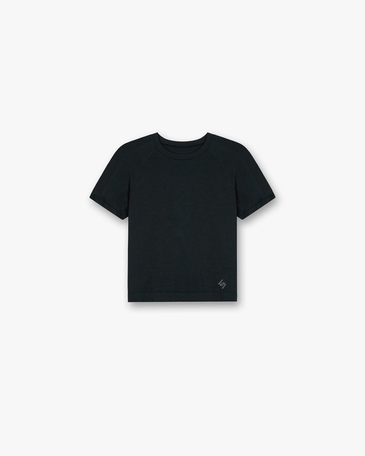 247 Ease Seamless Perforated T-Shirt - Black