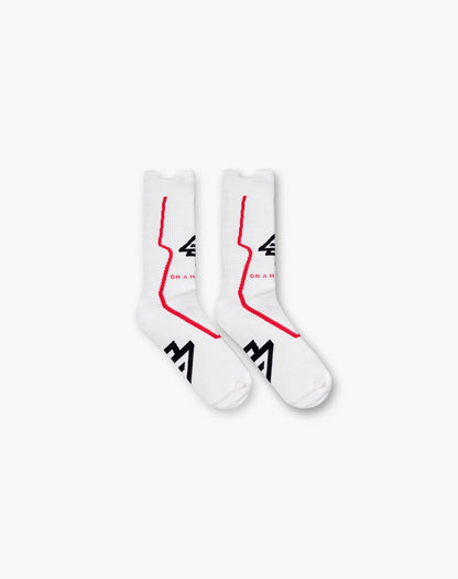 247 Arc-4 Race Sock - Flat White