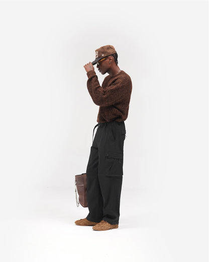 Nylon Cargo Pant - Black