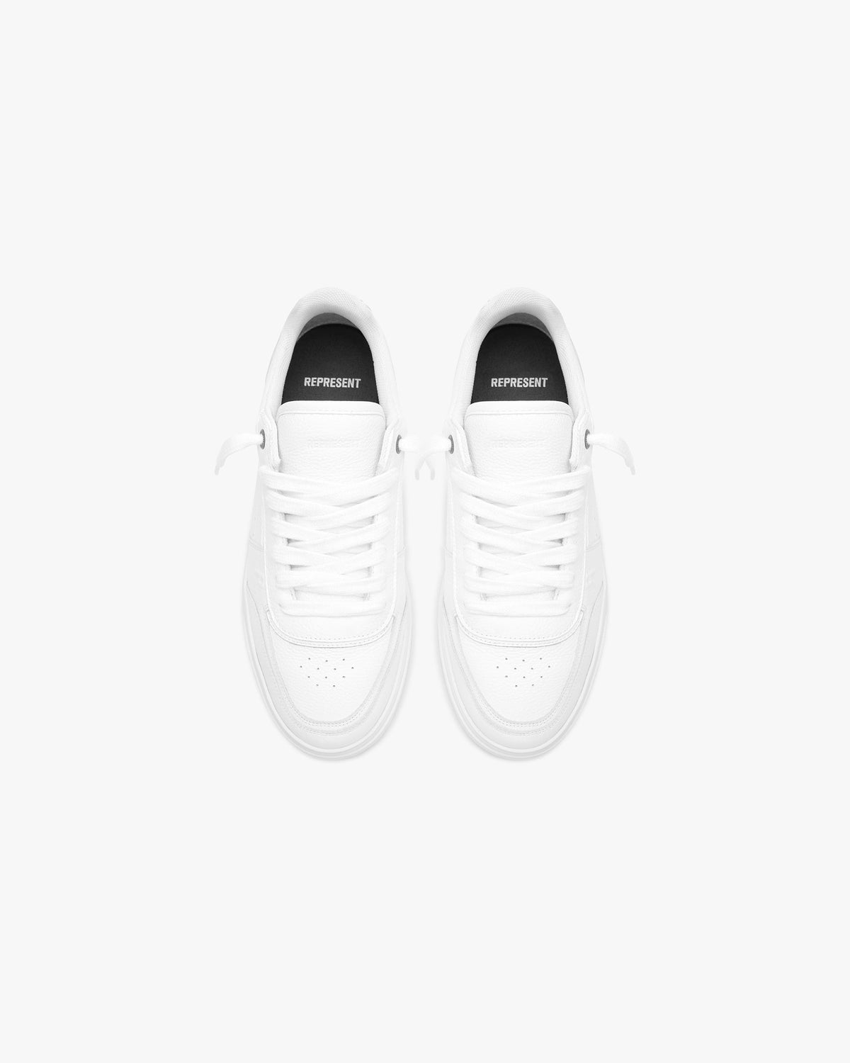 Initial Sneaker - Leather - Flat White