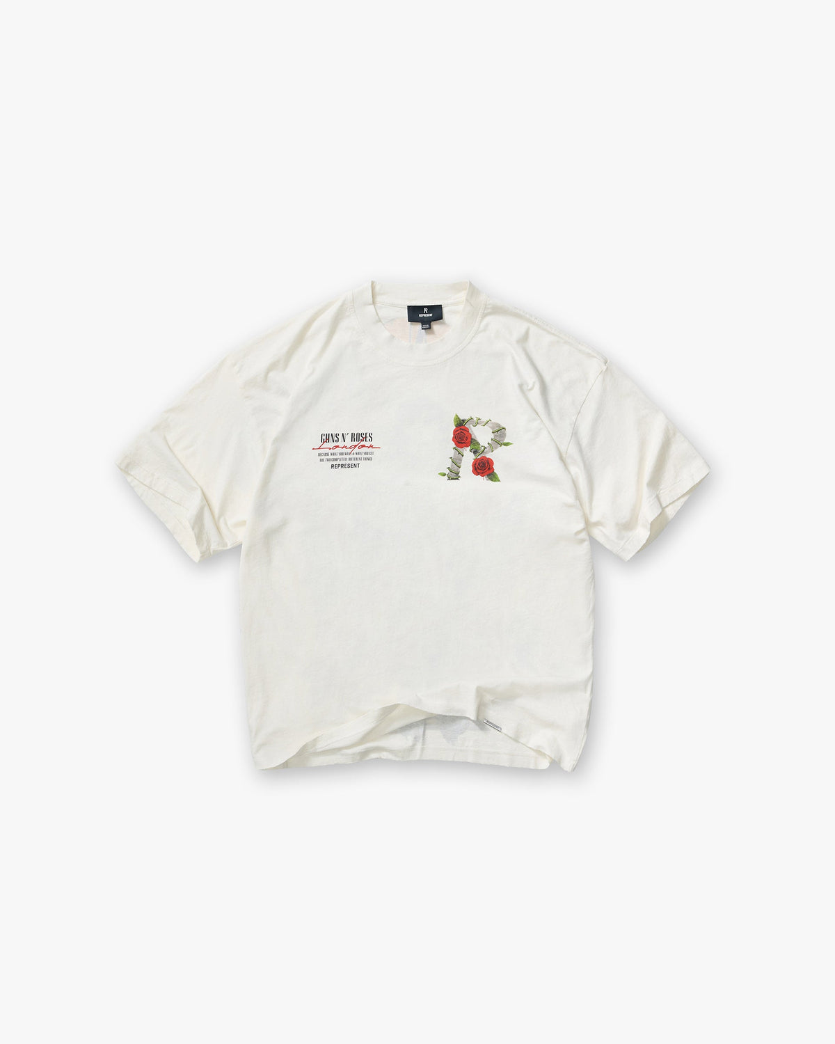 Represent X Guns N' Roses Tour T-Shirt - Flat White