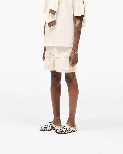 Front Pocket Cargo Short - Champagne
