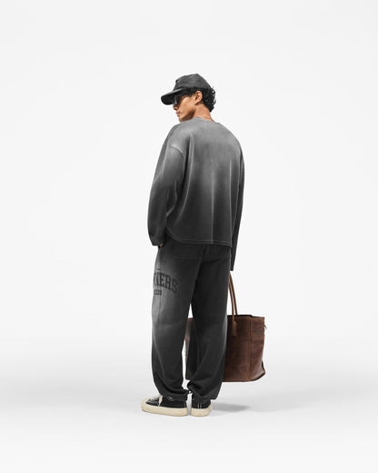 Represent Owners Club Long Sleeve Henley - Weathered Black