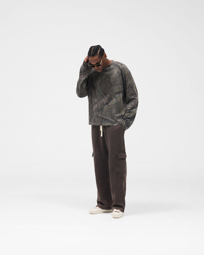 Initial Cargo Sweatpants - Coffee
