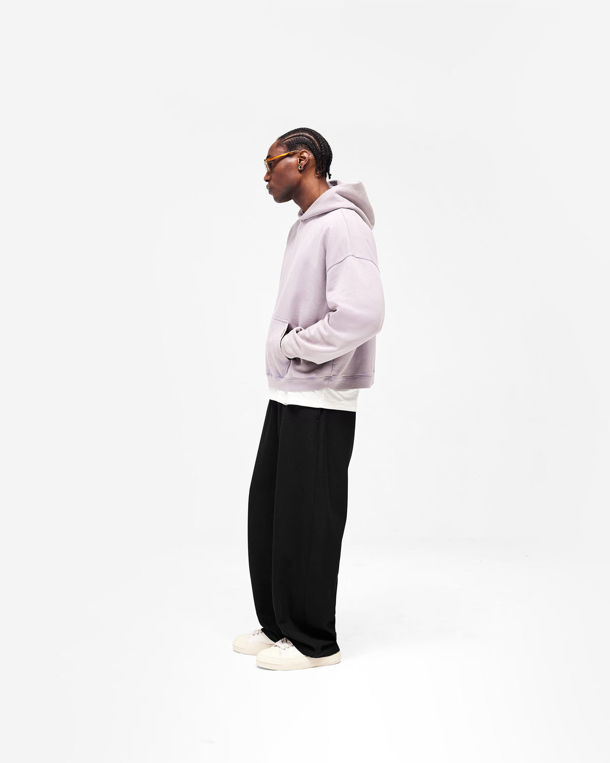 Initial Boxy Hoodie - Mist