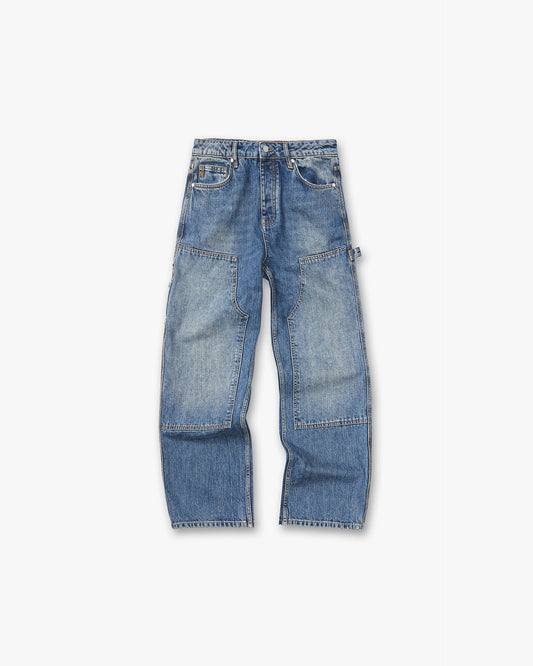 R2 Carpenter Panel Denim - Rinse Blue