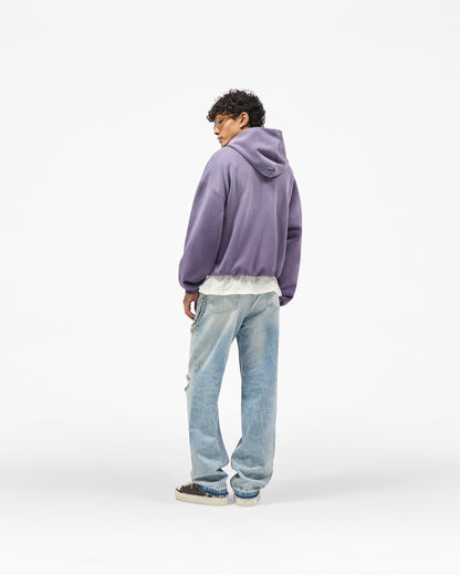 Represent Owners Club Zip Through Hoodie - Deep Purple