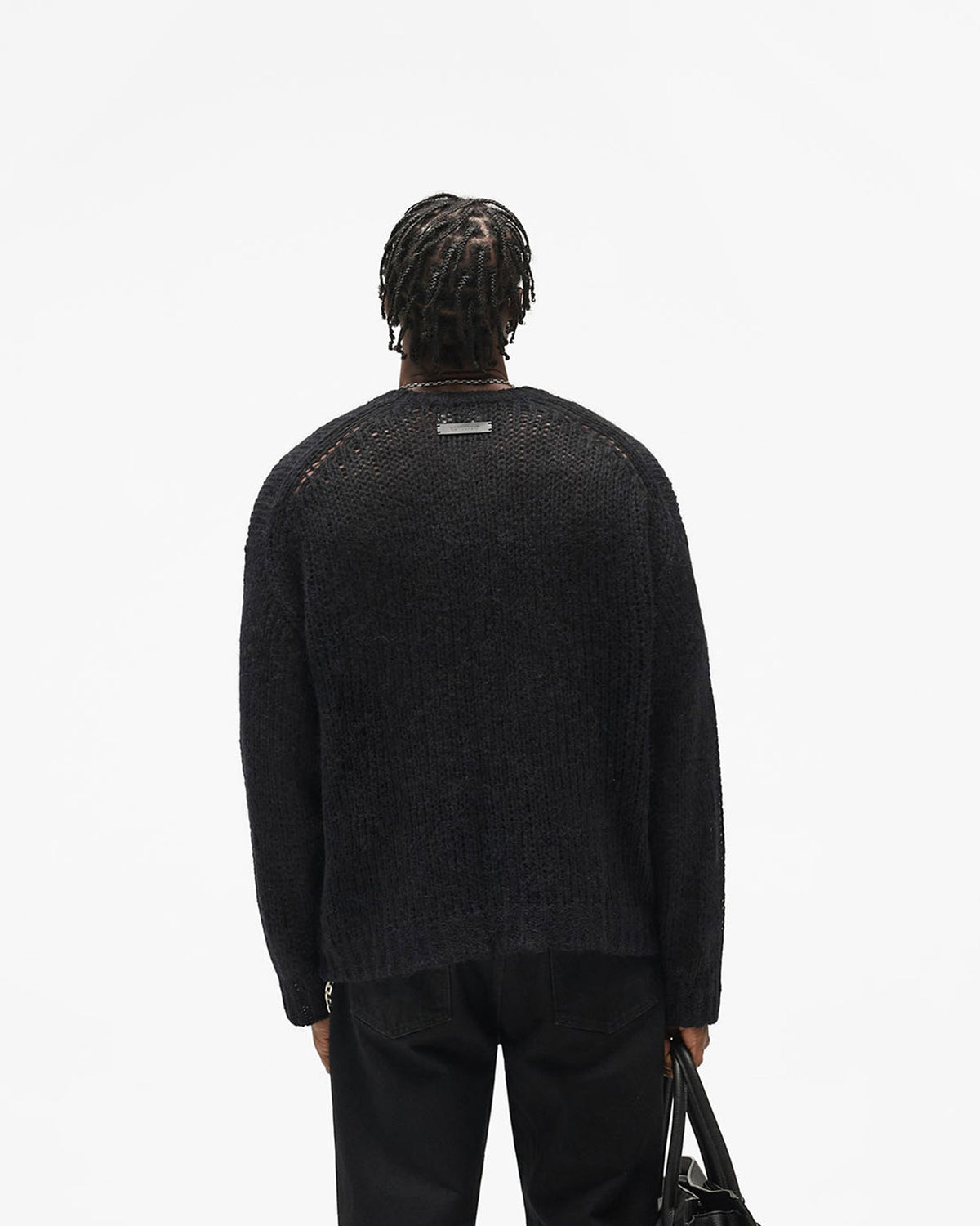 Reversible Fade Out Knit - Jet Black