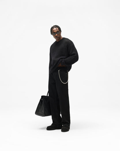 Reversible Fade Out Knit - Jet Black