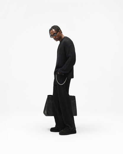Reversible Fade Out Knit - Jet Black