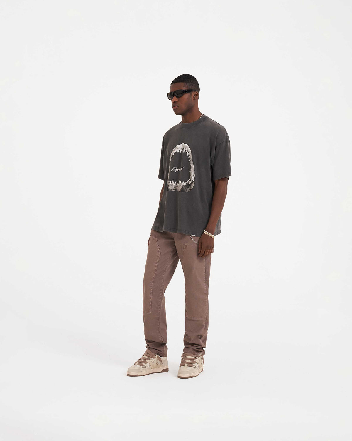 Shark Jaws T-Shirt - Vintage Grey