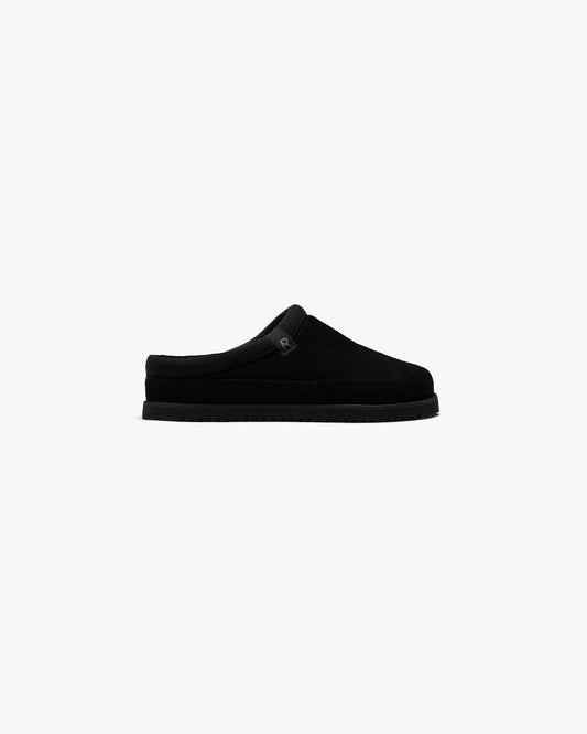 Summer Mule Suede - Jet Black
