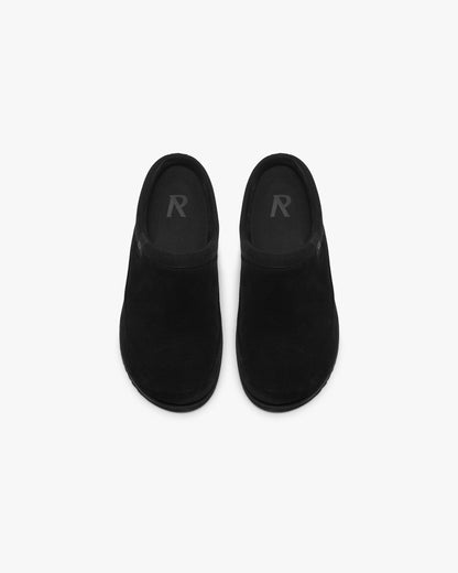 Summer Mule Suede - Jet Black