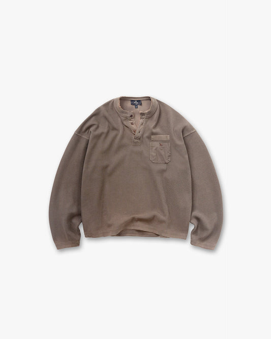 Heavyweight Henley Sweater - Vintage Falcon