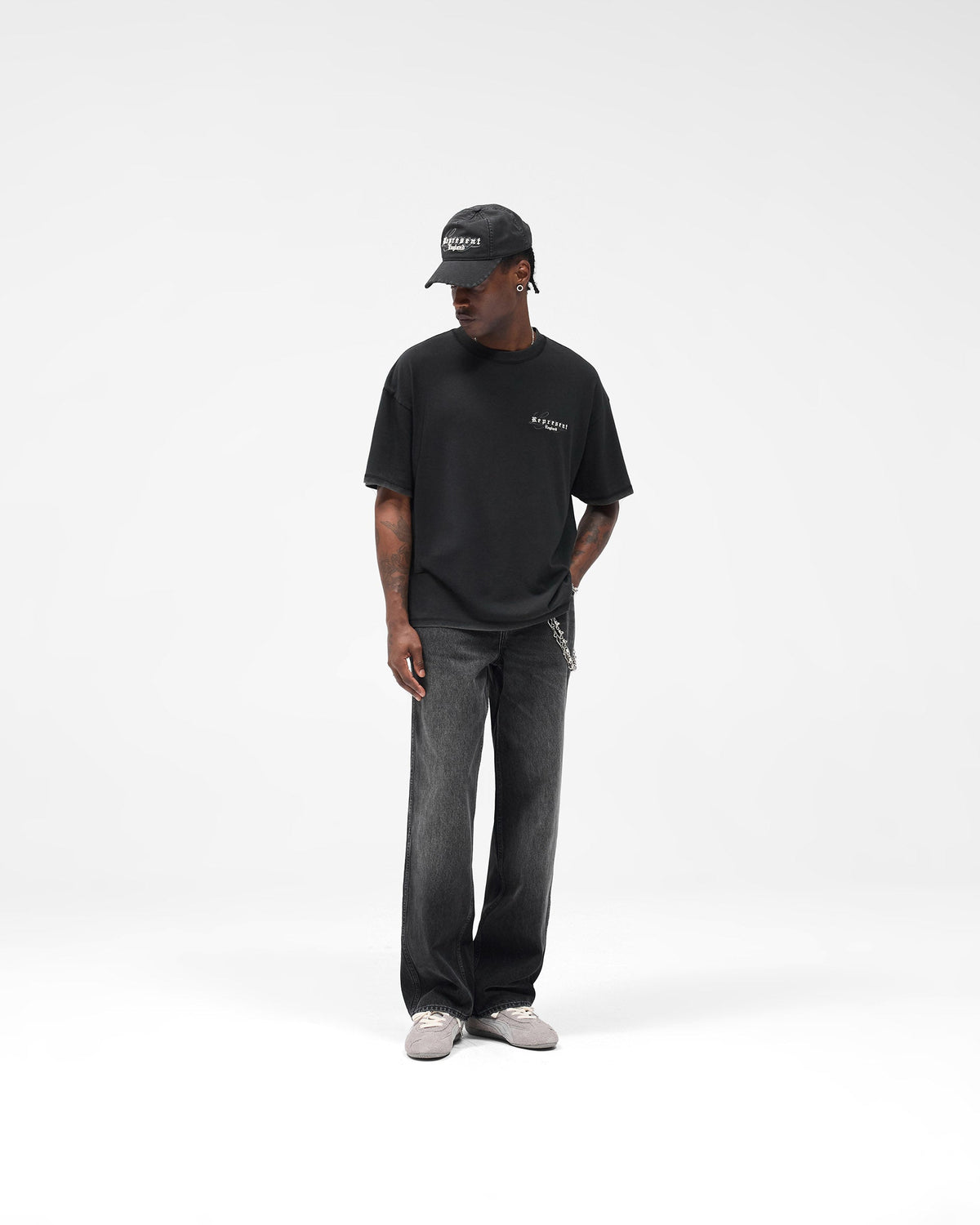 R3 Baggy Denim - Aged Black