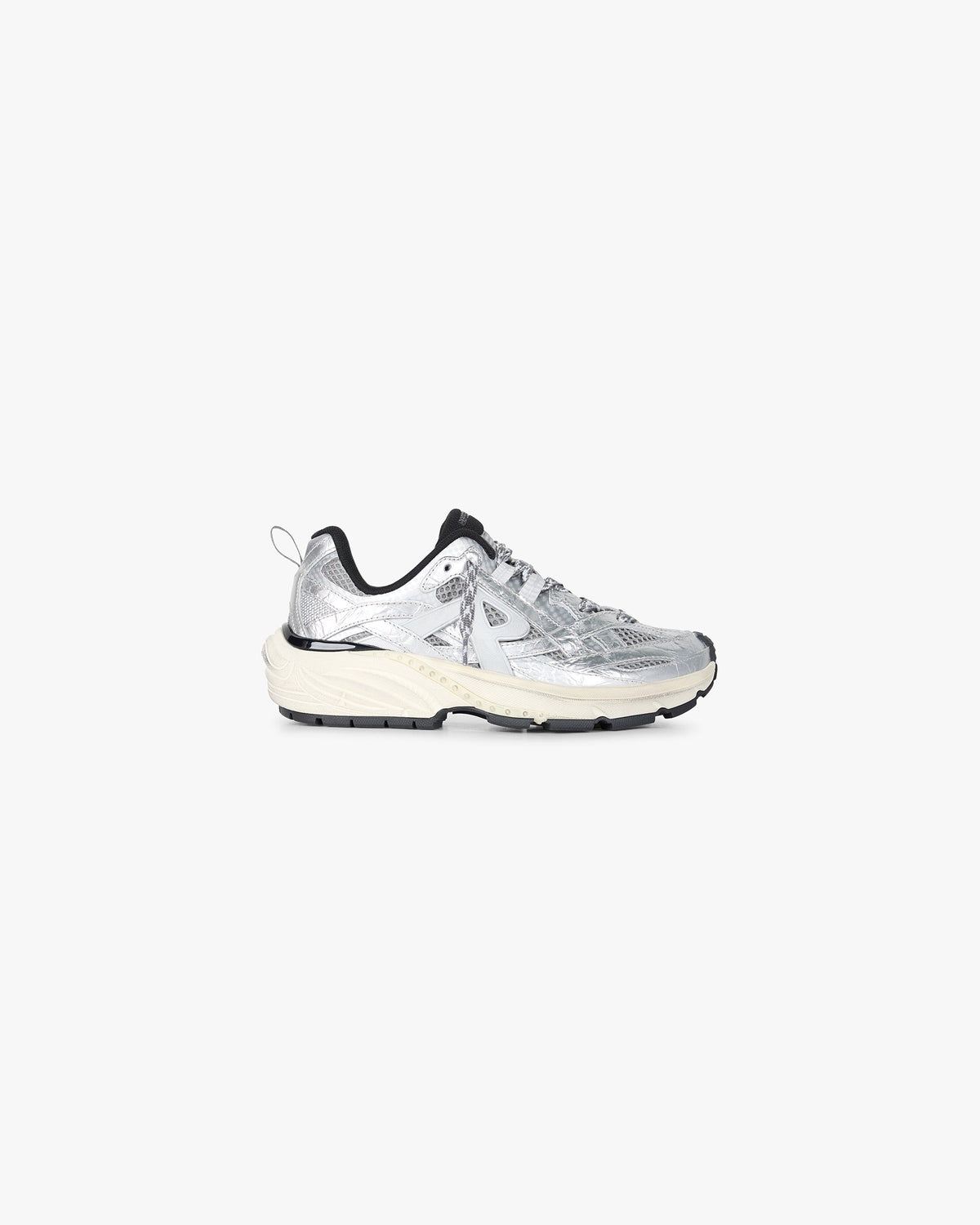 Storm Runner Leather Textile - Silver