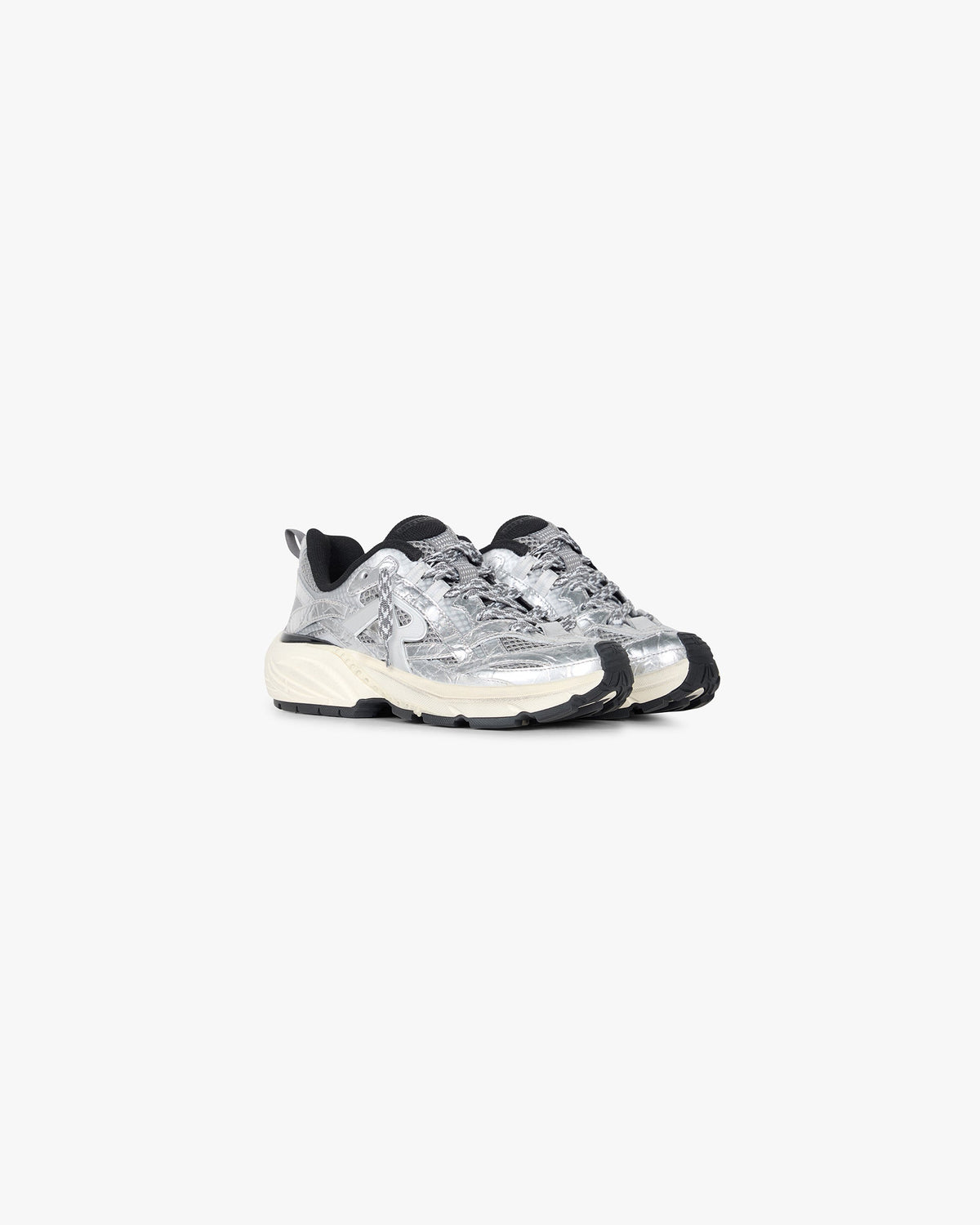 Storm Runner Leather Textile - Silver
