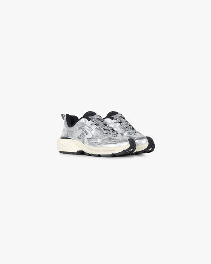 Storm Runner Leather Textile - Silver