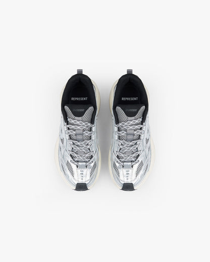 Storm Runner Leather Textile - Silver
