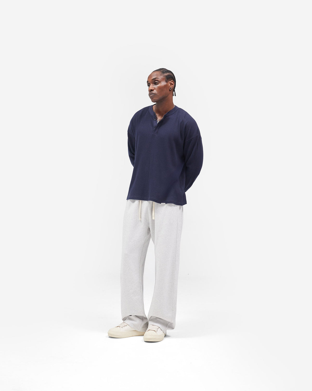 Initial Sweatpants - Ice Grey Marl