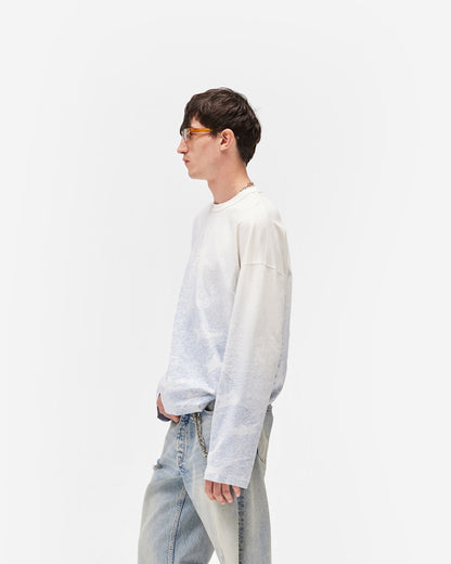 USA Long Sleeve T-Shirt - Washed Blue