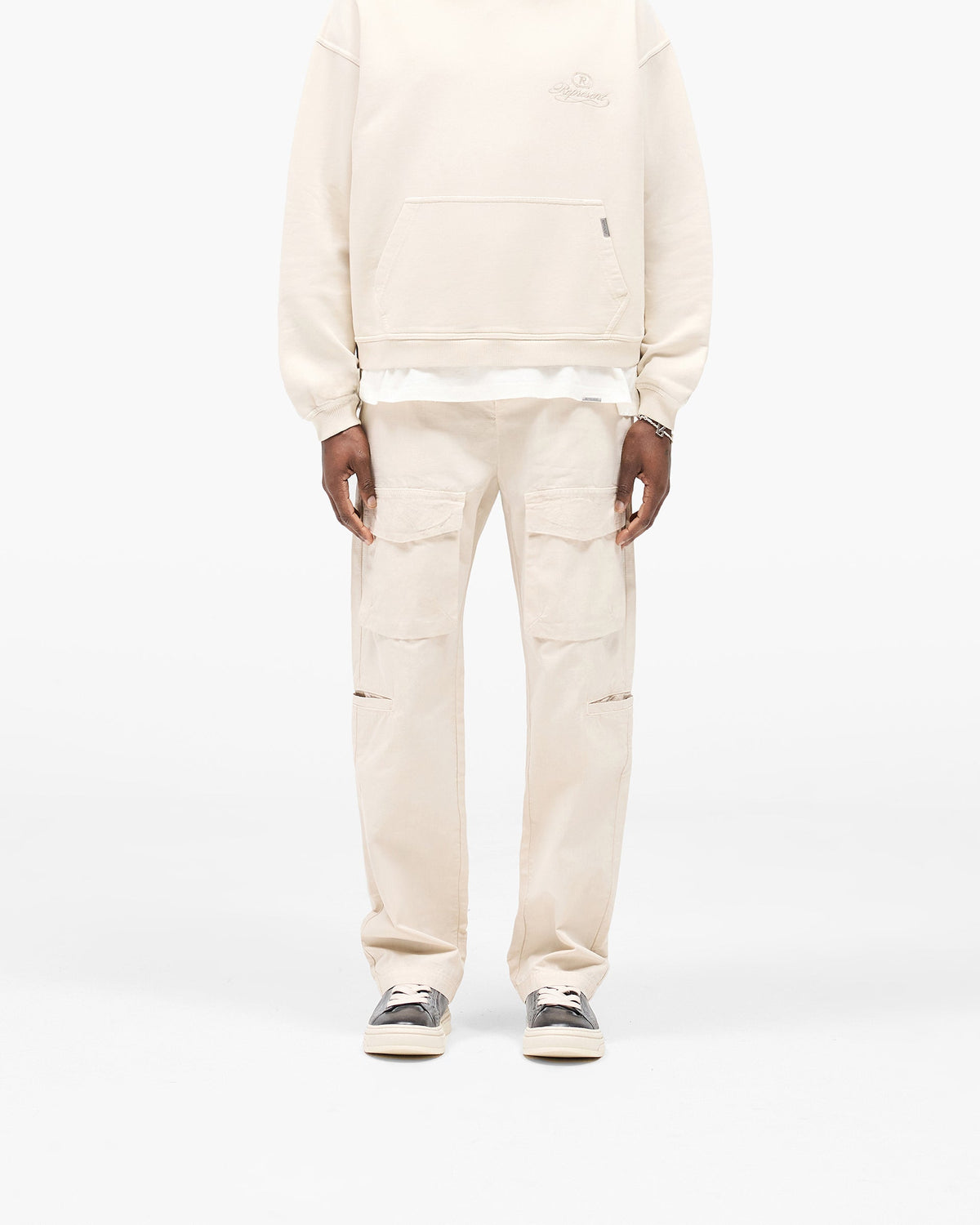 Front Pocket Cargo Pant - Champagne