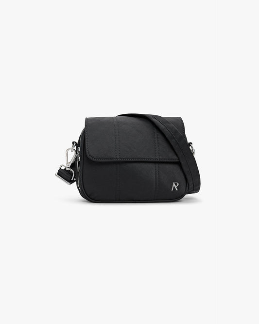 Quilted Crossbody Bag - Jet Black