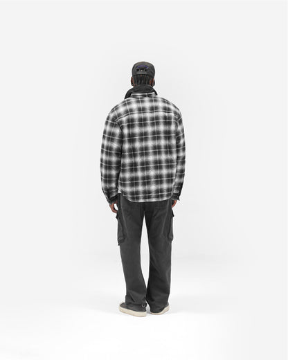 Logo Quilted Shirt - Black