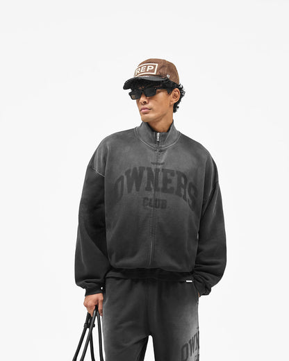 Represent Owners Club Jersey Track Jacket - Weathered Black