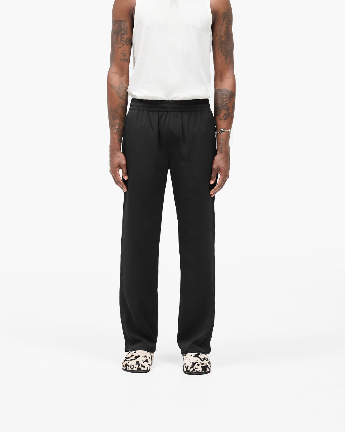 Piped Track Pant - Jet Black
