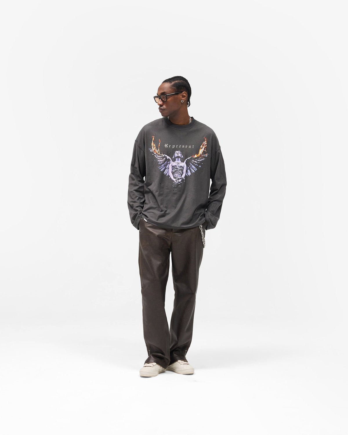 Reversible Living Legacy Tour Long Sleeve T-Shirt - Sun Fade Grey