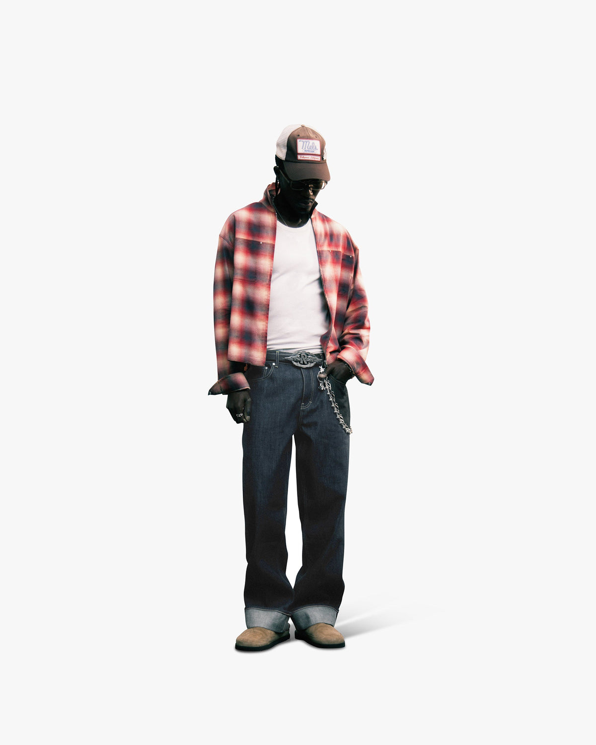 Sunset Flannel - Racing Red