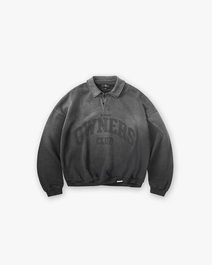 Represent Owners Club Rugby Sweater - Weathered Black